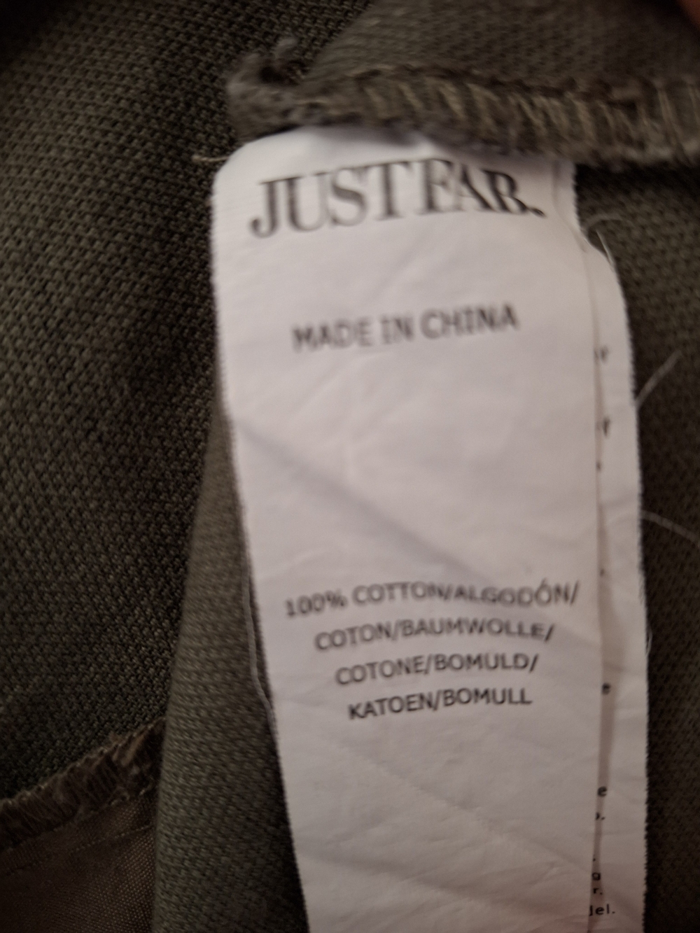 JustFab Olive & Dark Green Camo Utility Jacket - Picture 4 of 6